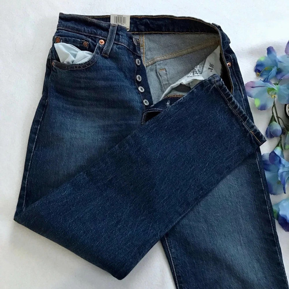Levi's NWT 501 Original High Rise Straight Leg Jeans Various - Picture 4 of 11